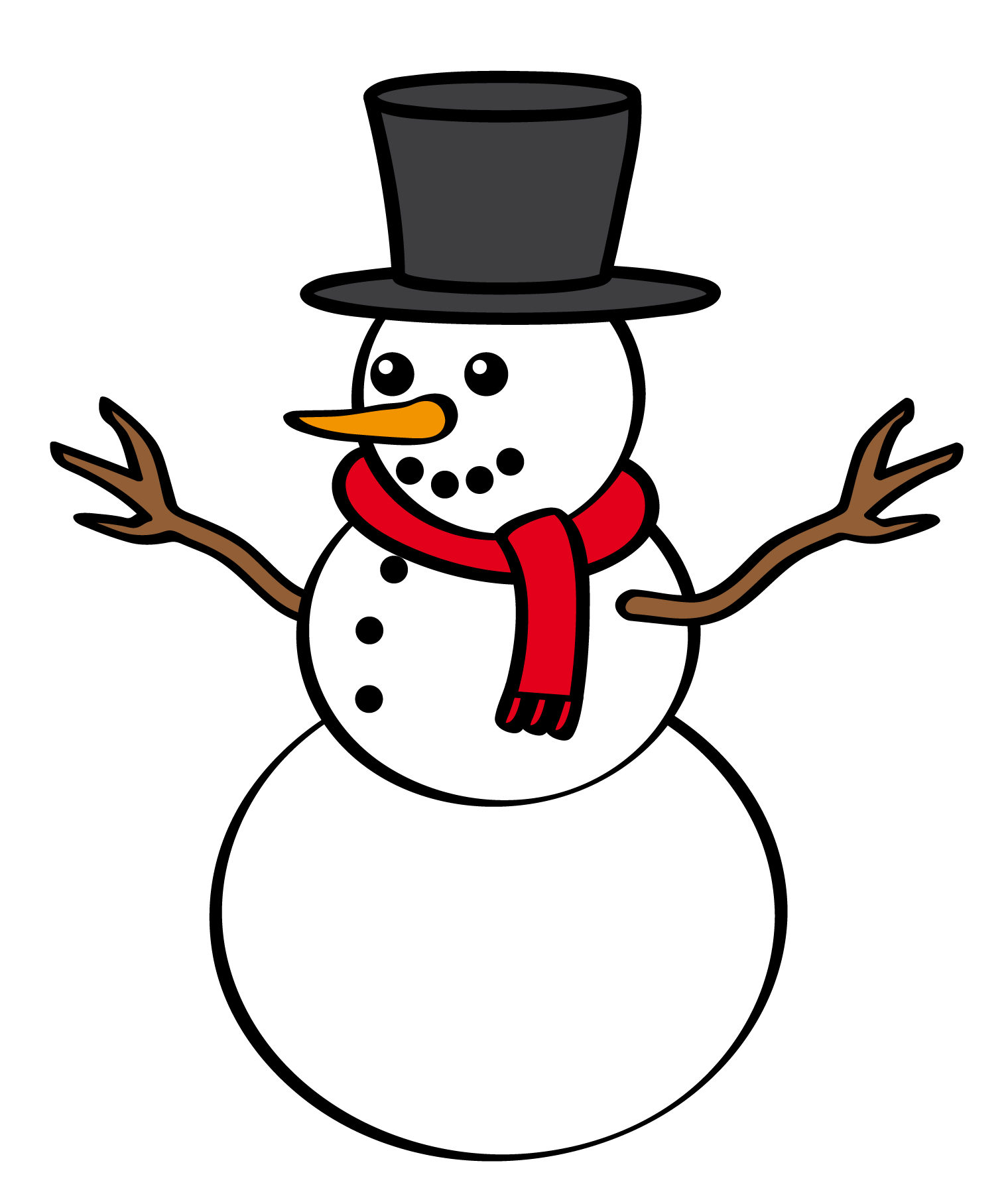 Winter clipart break. Snowman free download clip