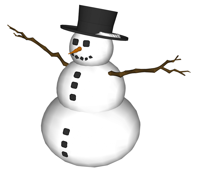 clipart snowman arm