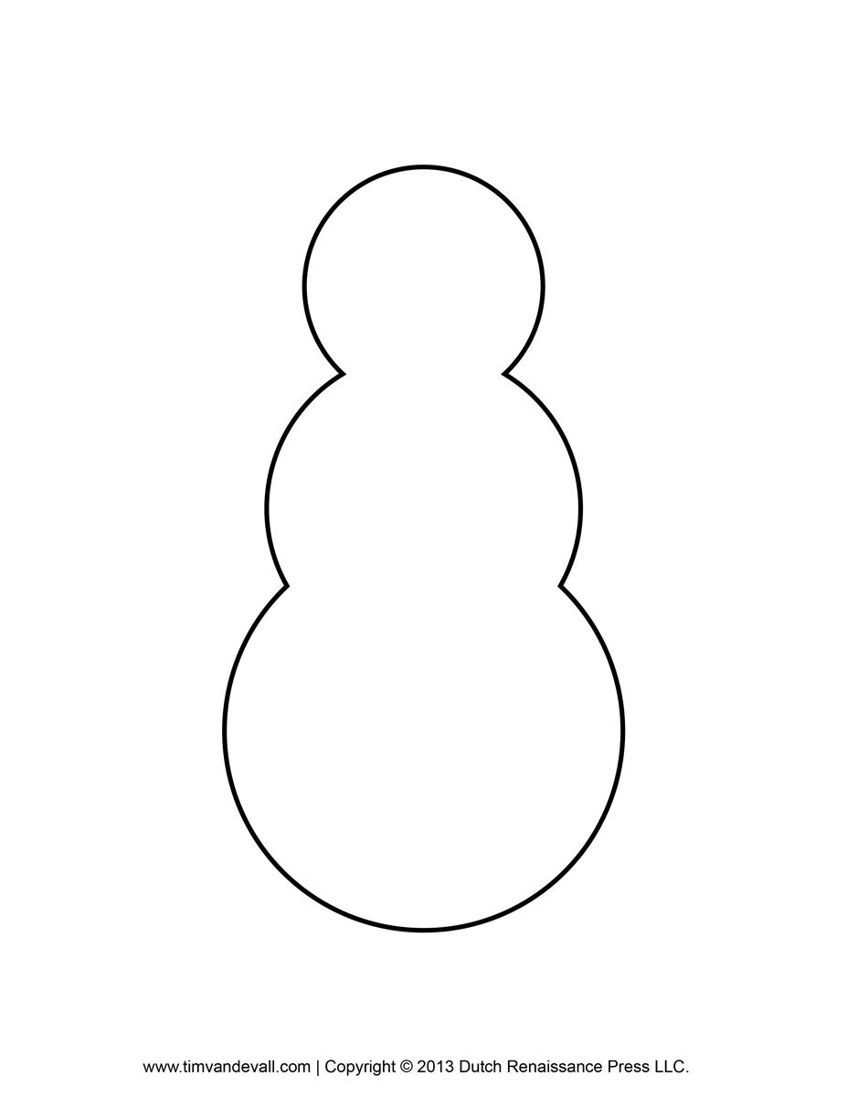 Snowman clipart template, Snowman template Transparent FREE for