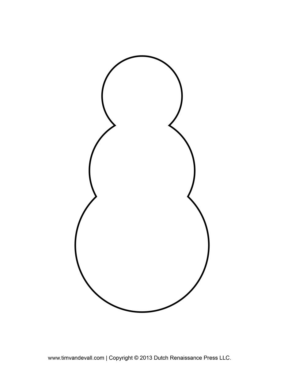 Snowman Clipart Template Snowman Template Transparent FREE For