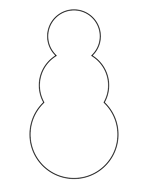 clipart snowman body