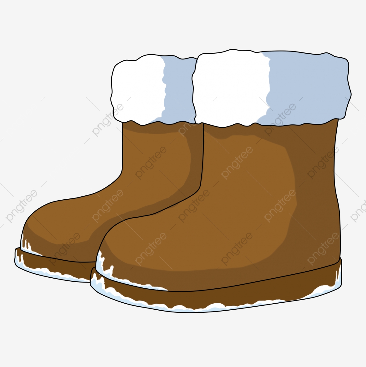 clipart snowman boot