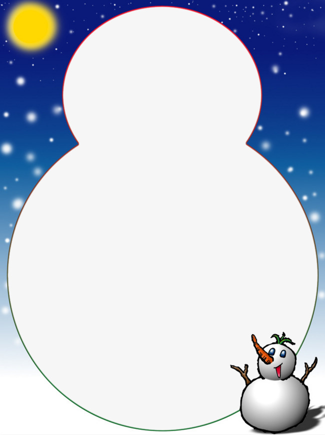 snowman clipart borders