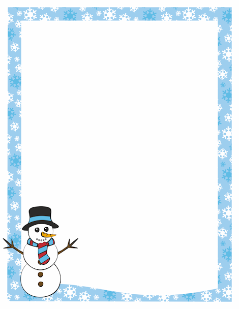 snowman clipart frame