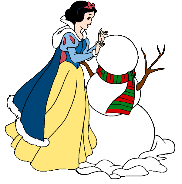 Clipart snowman building. Snow white a disney