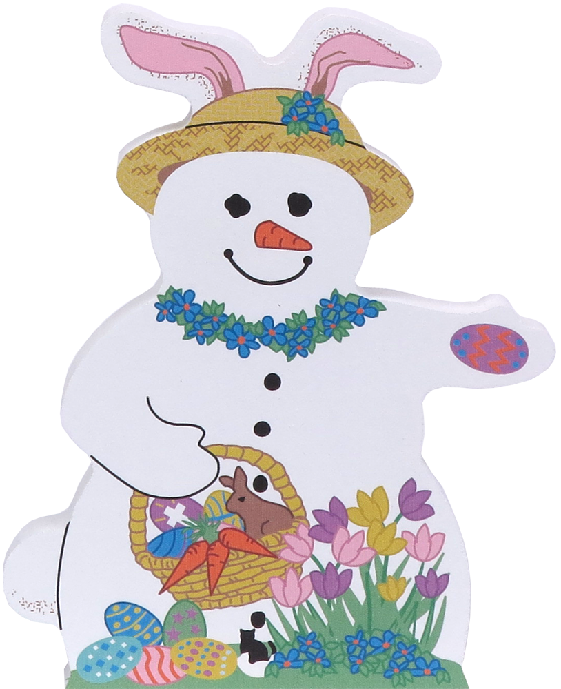 clipart snowman bunny