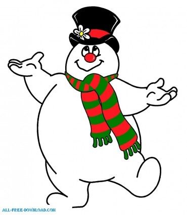 snowman clipart classic