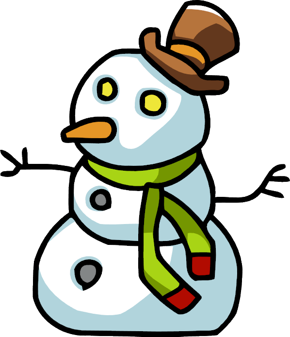 clipart snowman cold