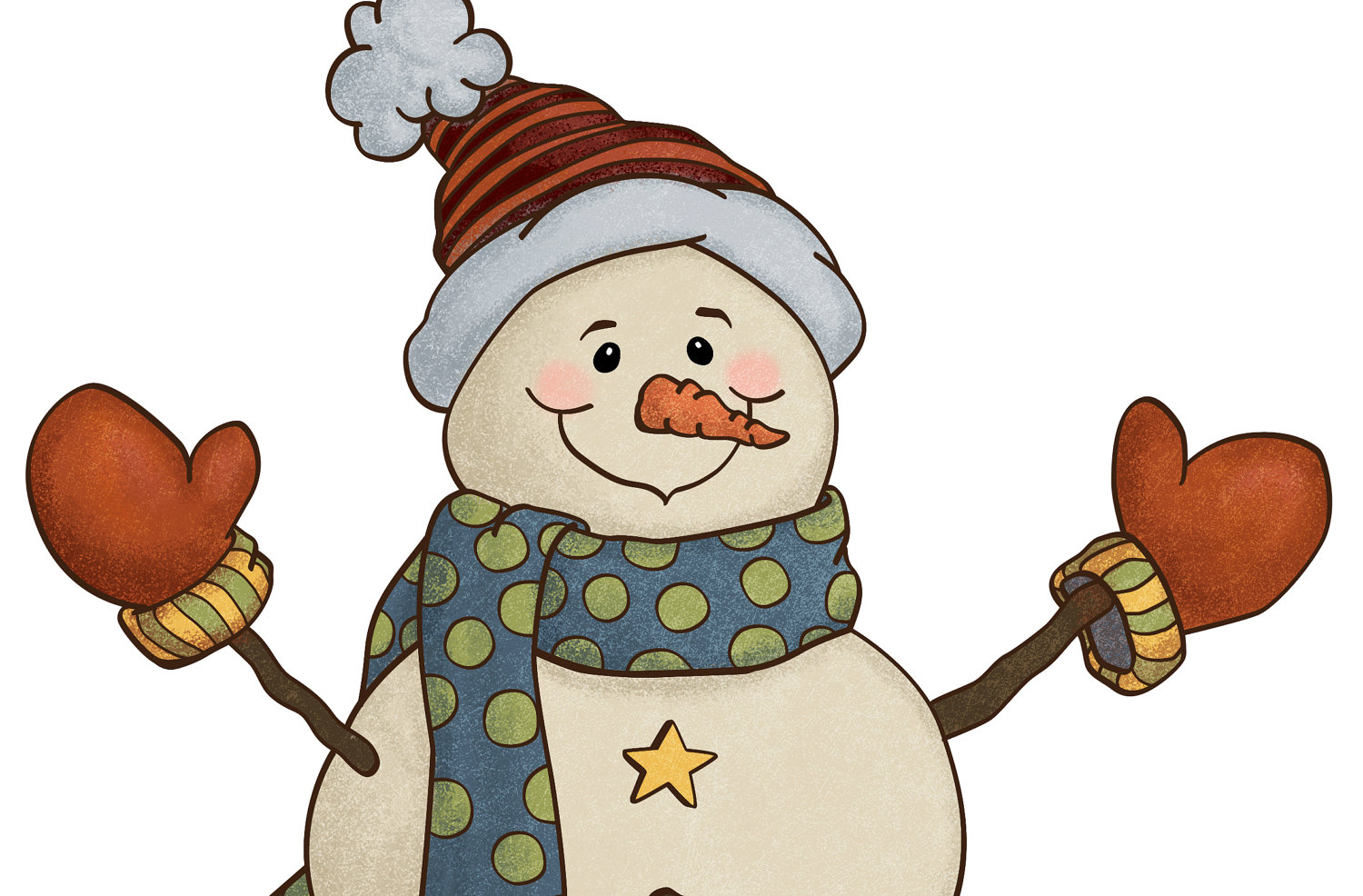 clipart snowman country
