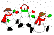 Clipart snowman dance. Free animations animated snowmen