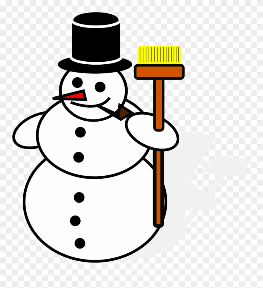 clipart snowman drawing