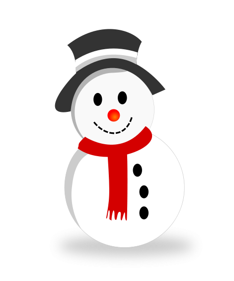 clipart snowman easy