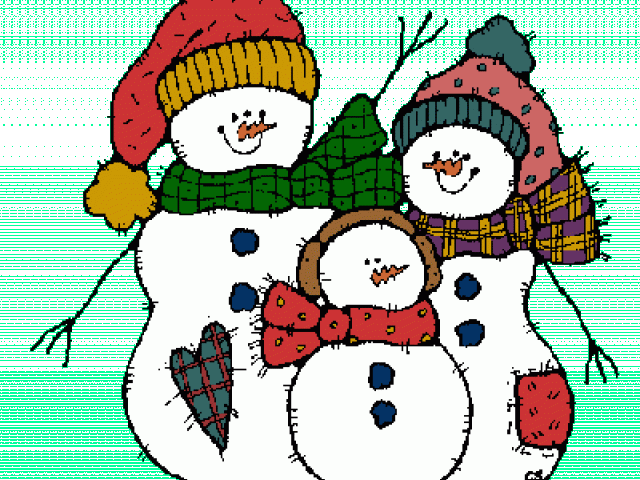 clipart snowman family