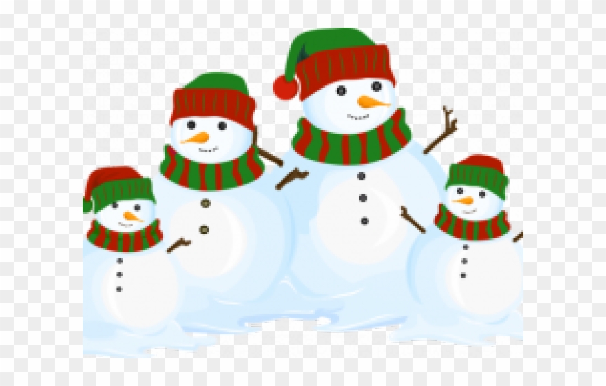 snowman clipart family