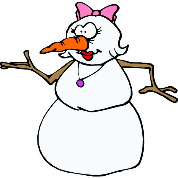 snowman clipart female