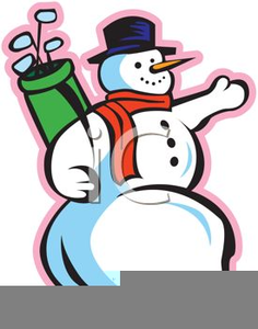 Free images at clker. Golfing clipart snowman