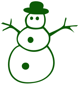 Clipart snowman green. Free public domain christmas