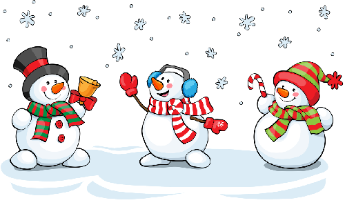 clipart snowman group