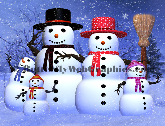 clipart snowman group