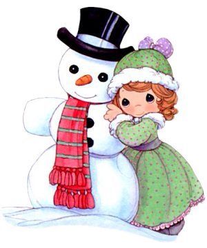 clipart snowman hug