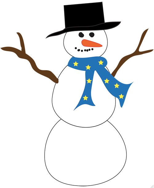 Calendar clip art library. Clipart snowman january