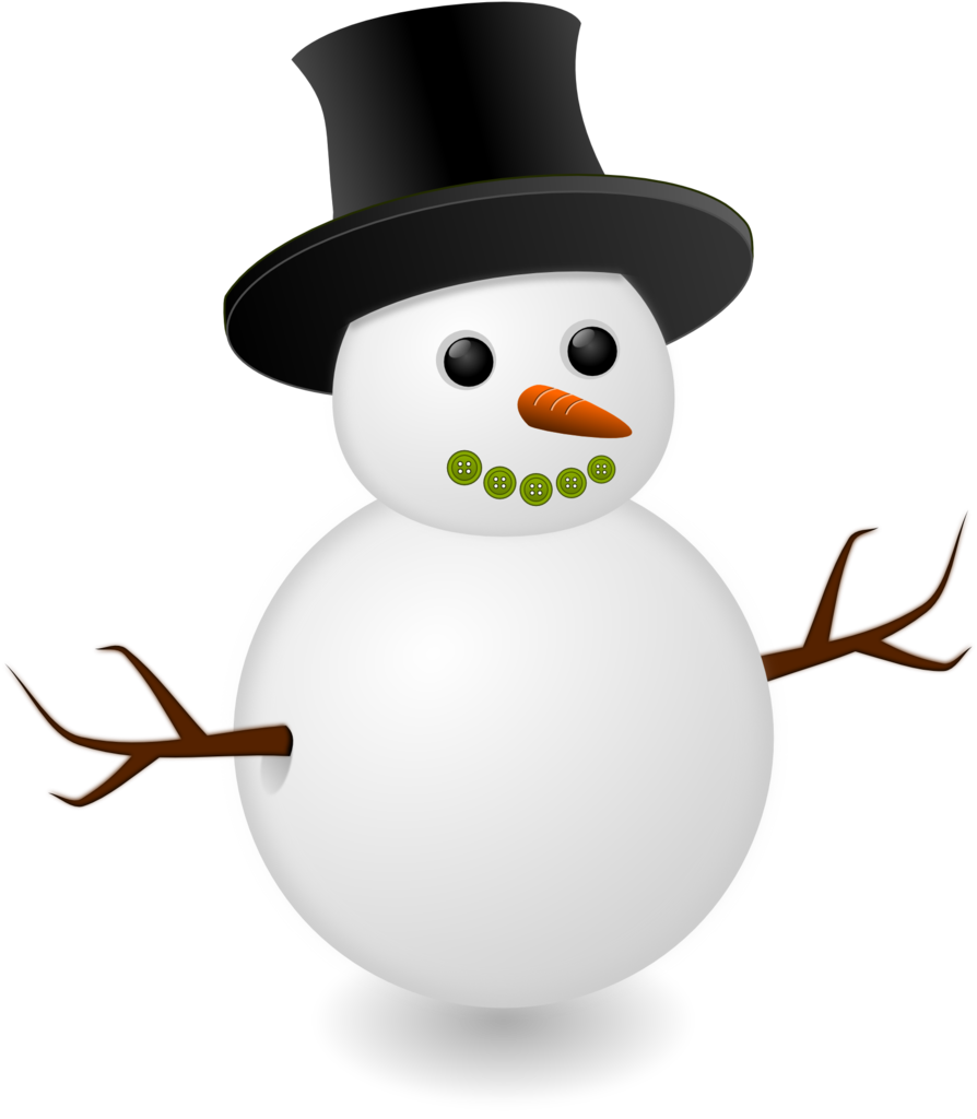 clipart snowman january