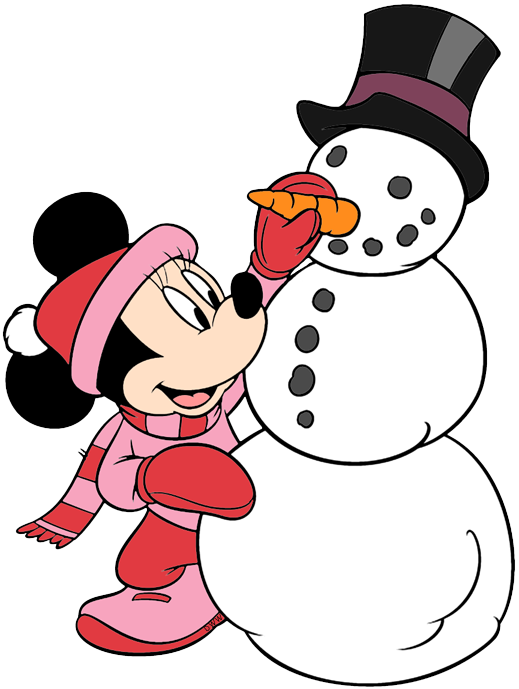 clipart snowman mickey