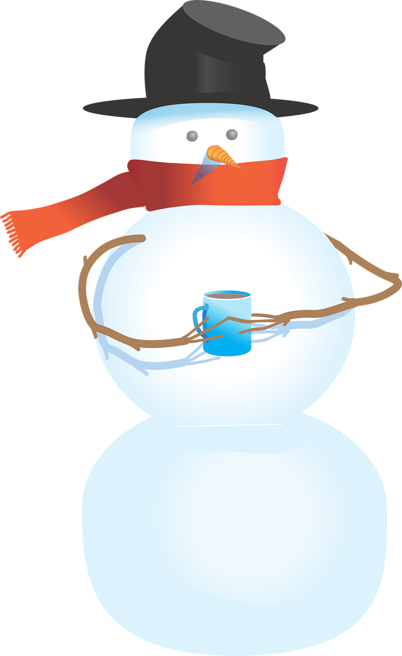 clipart snowman mug