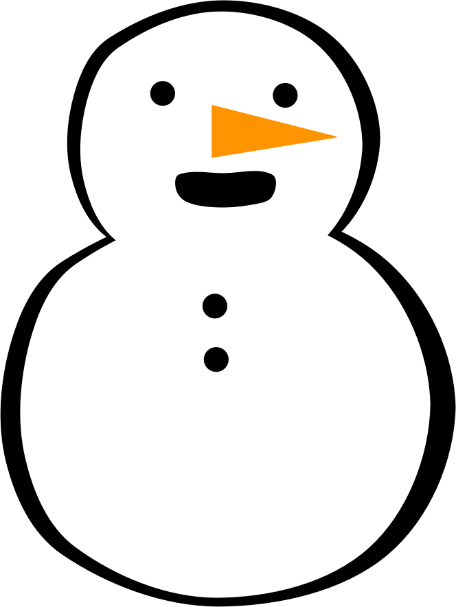 snowman clipart nose