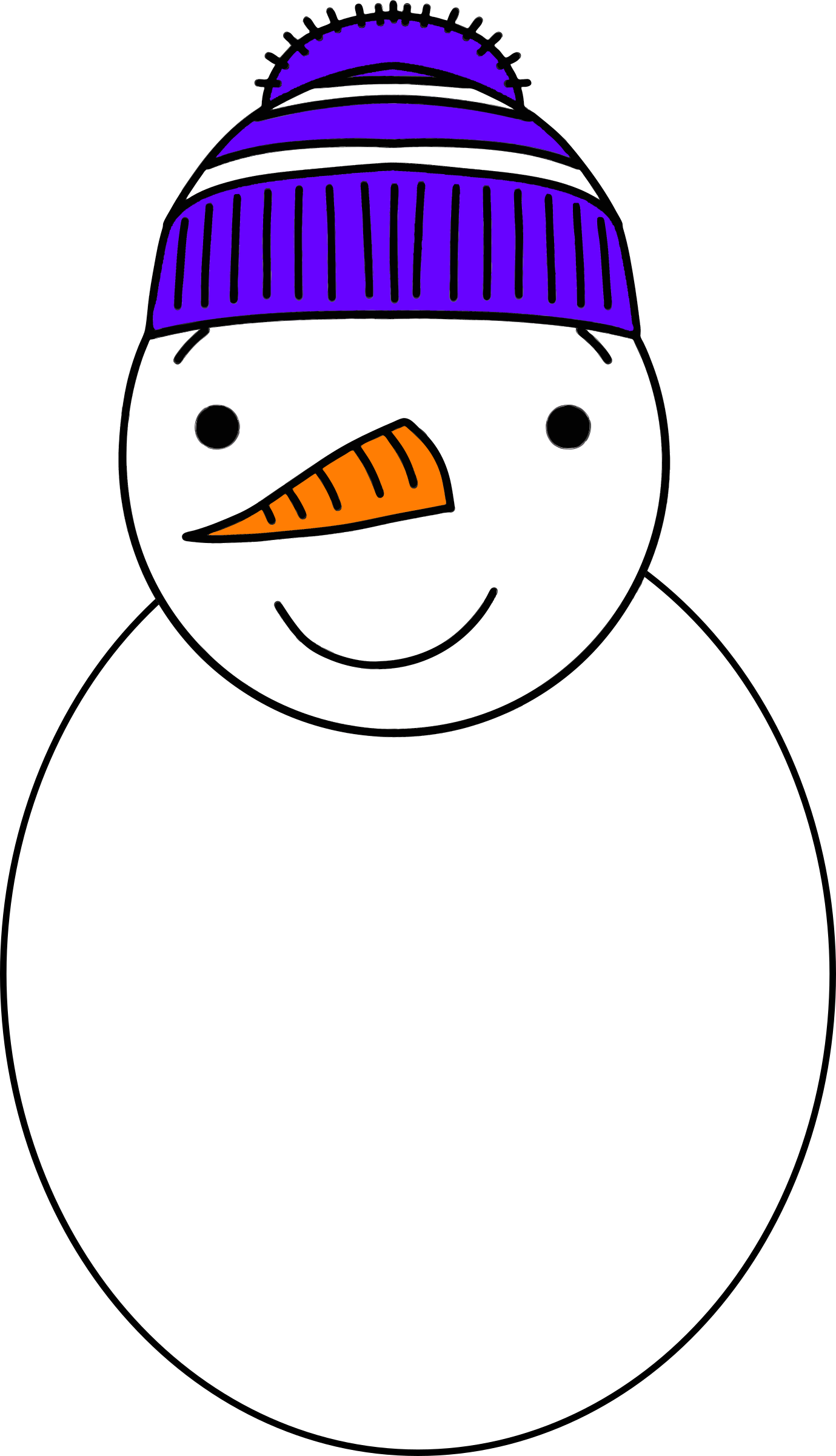 clipart snowman nose