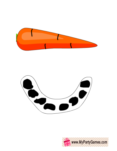 clipart snowman nose