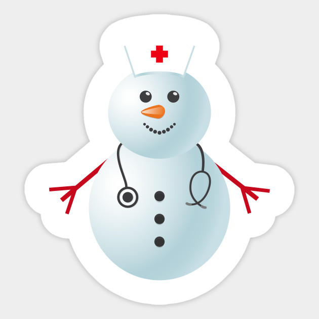 clipart snowman nurse