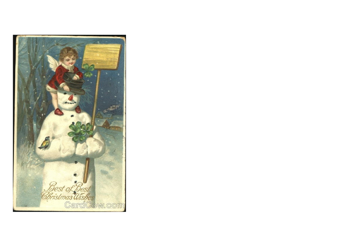 snowman clipart old fashioned