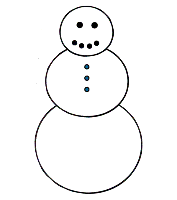 Clipart snowman outline. Free blank cliparts download