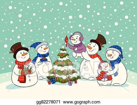 clipart snowman party