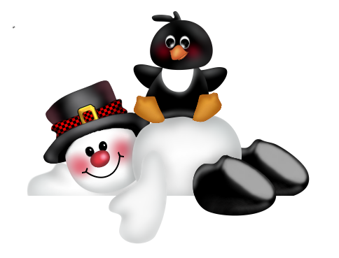 snowman clipart penguin