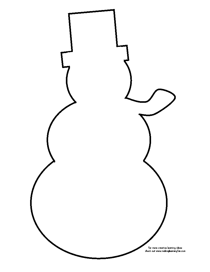 clipart snowman simple