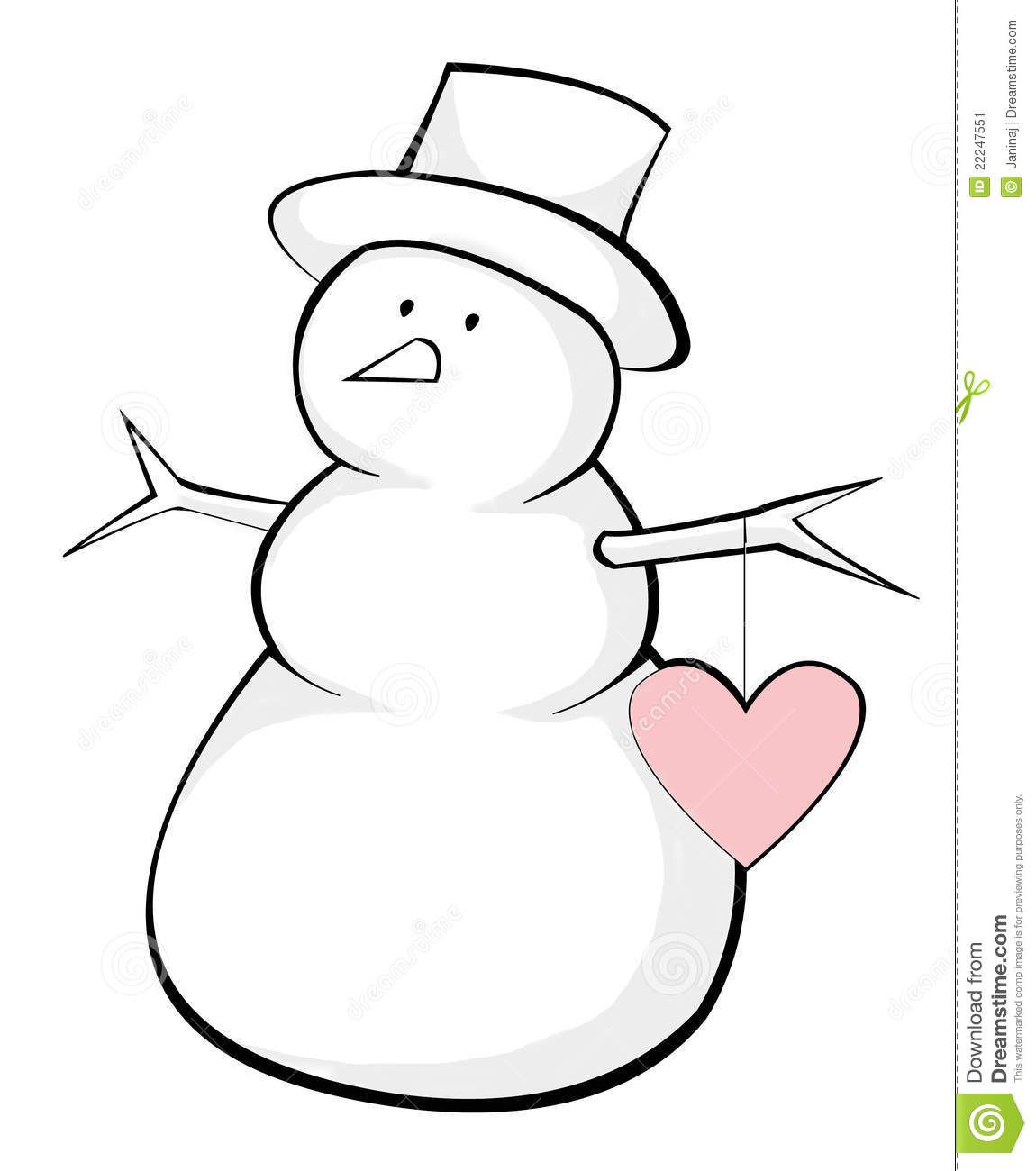 snowman clipart simple