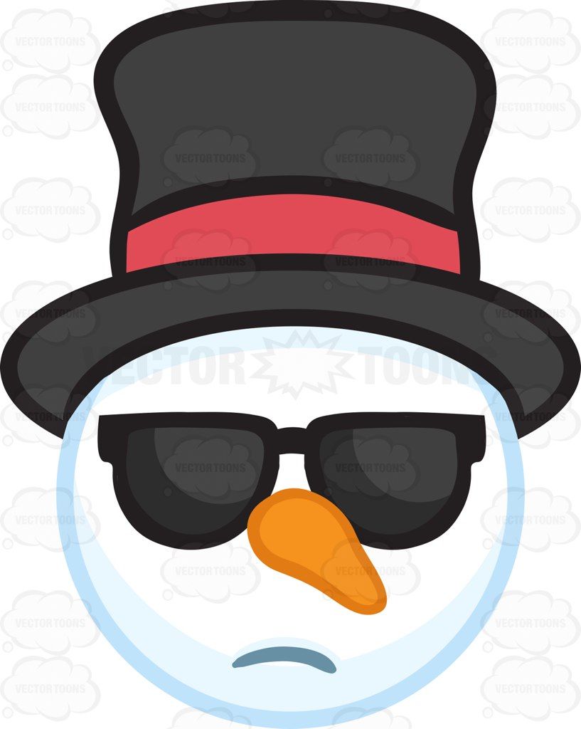 snowman clipart sunglasses