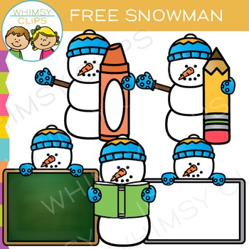 clipart snowman teacher