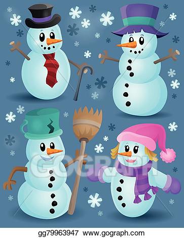 clipart snowman theme