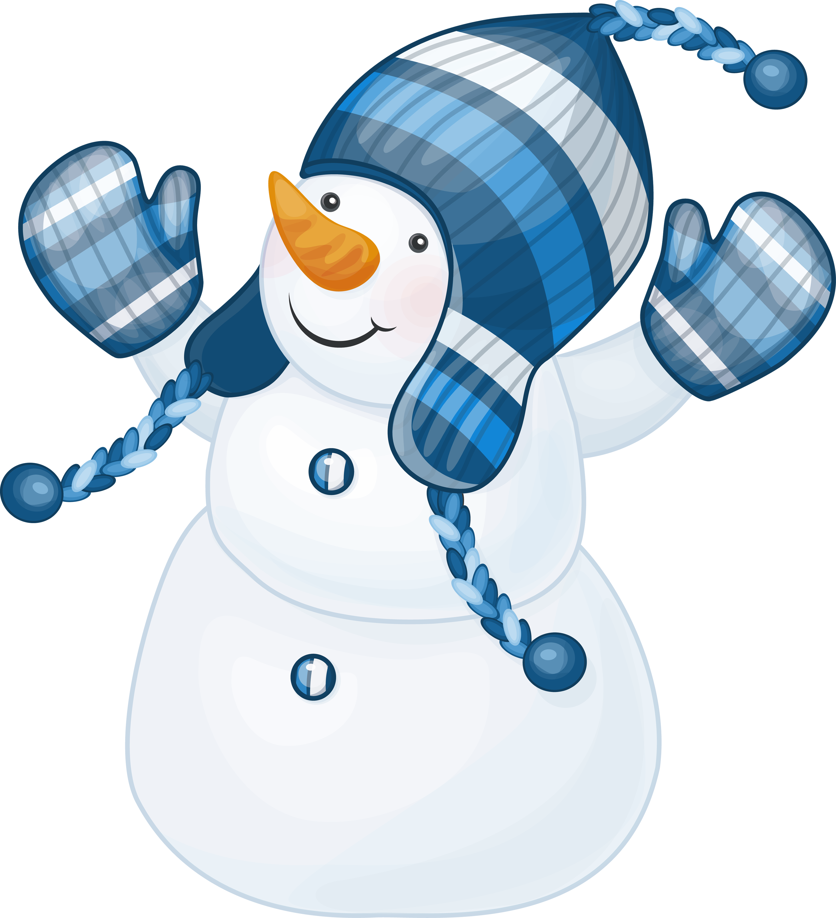 clipart snowman transparent background