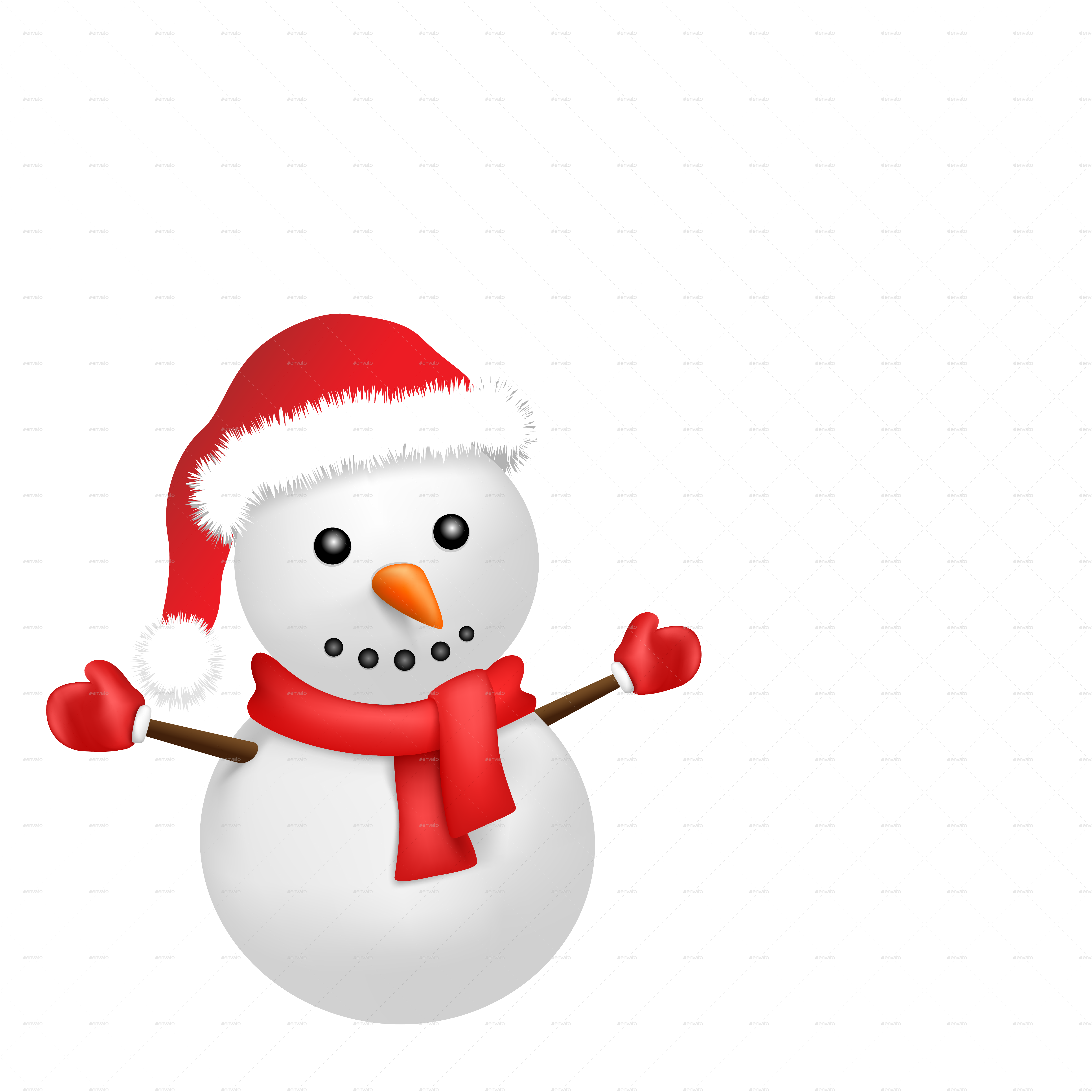 clipart snowman vector