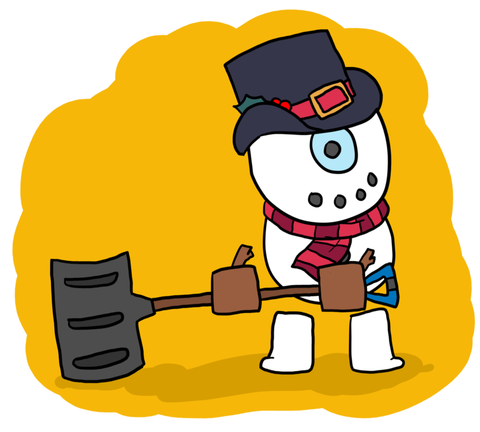 Clipart snowman yellow. Kor by clunse on