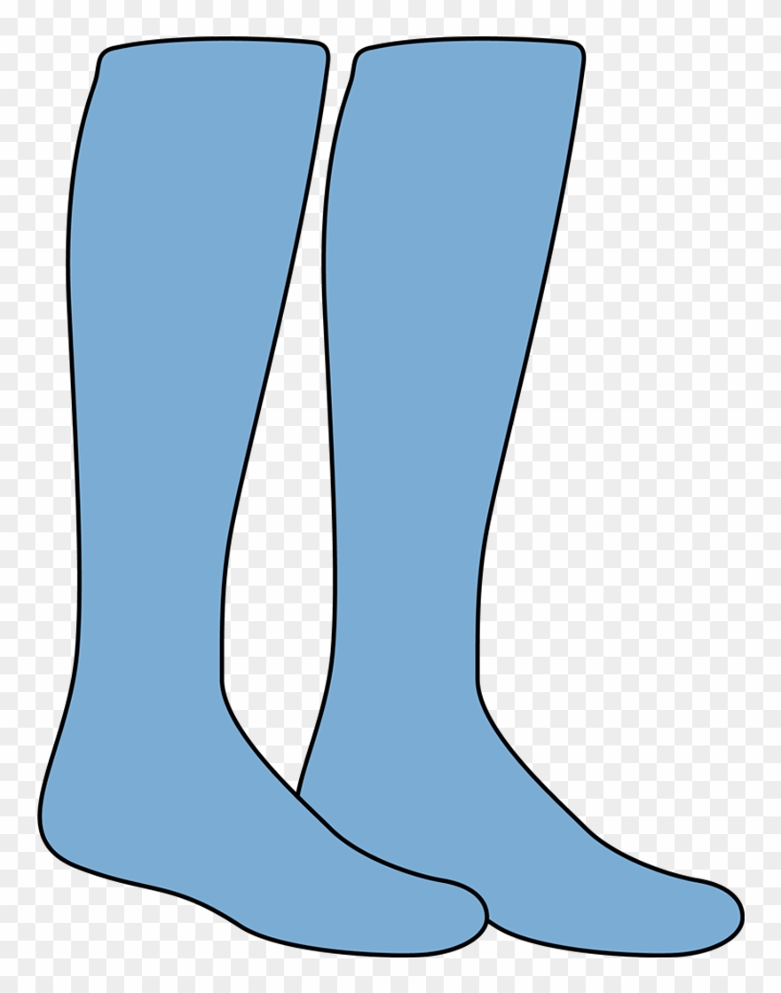 sock clipart blue boot