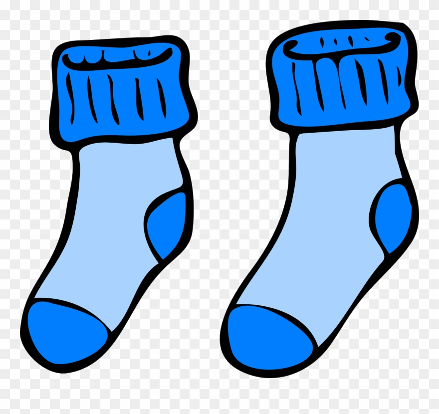 clipart socks blue dress