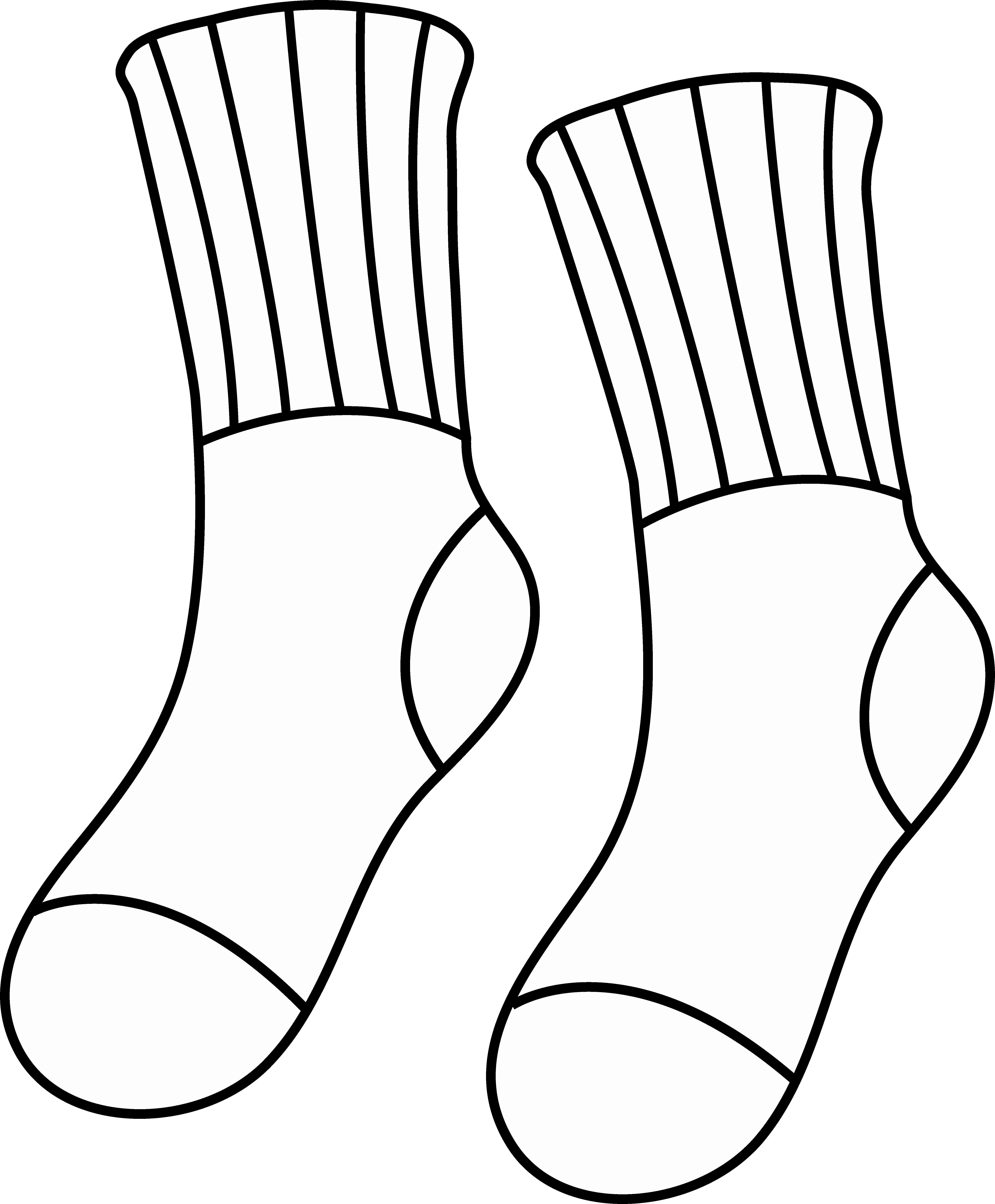 sock clipart row