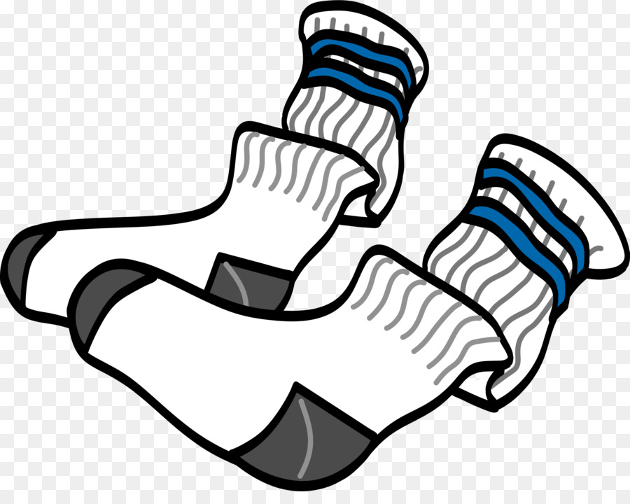 Hand cartoon white black. Clipart socks football sock