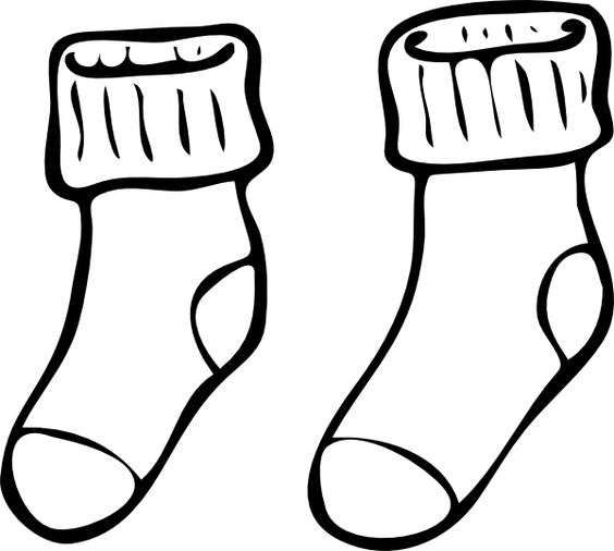  sock clip clipartlook. Clipart socks line art