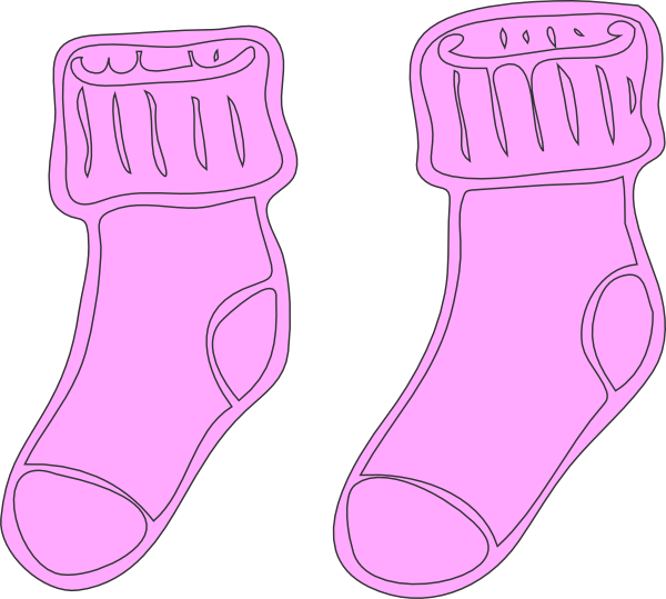 Clip art at clker. Clipart socks long sock